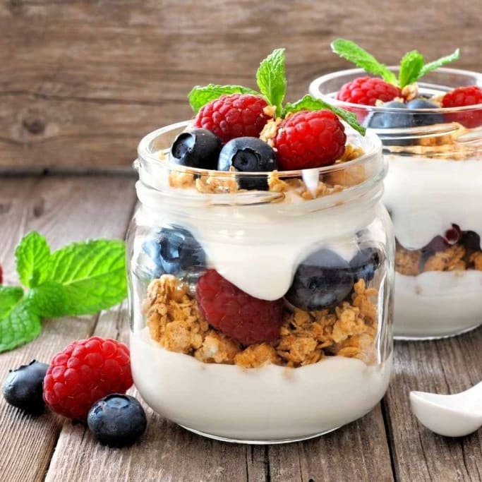 Fruit & Yogurt Parfait with Granola - Fit Foodie Finds