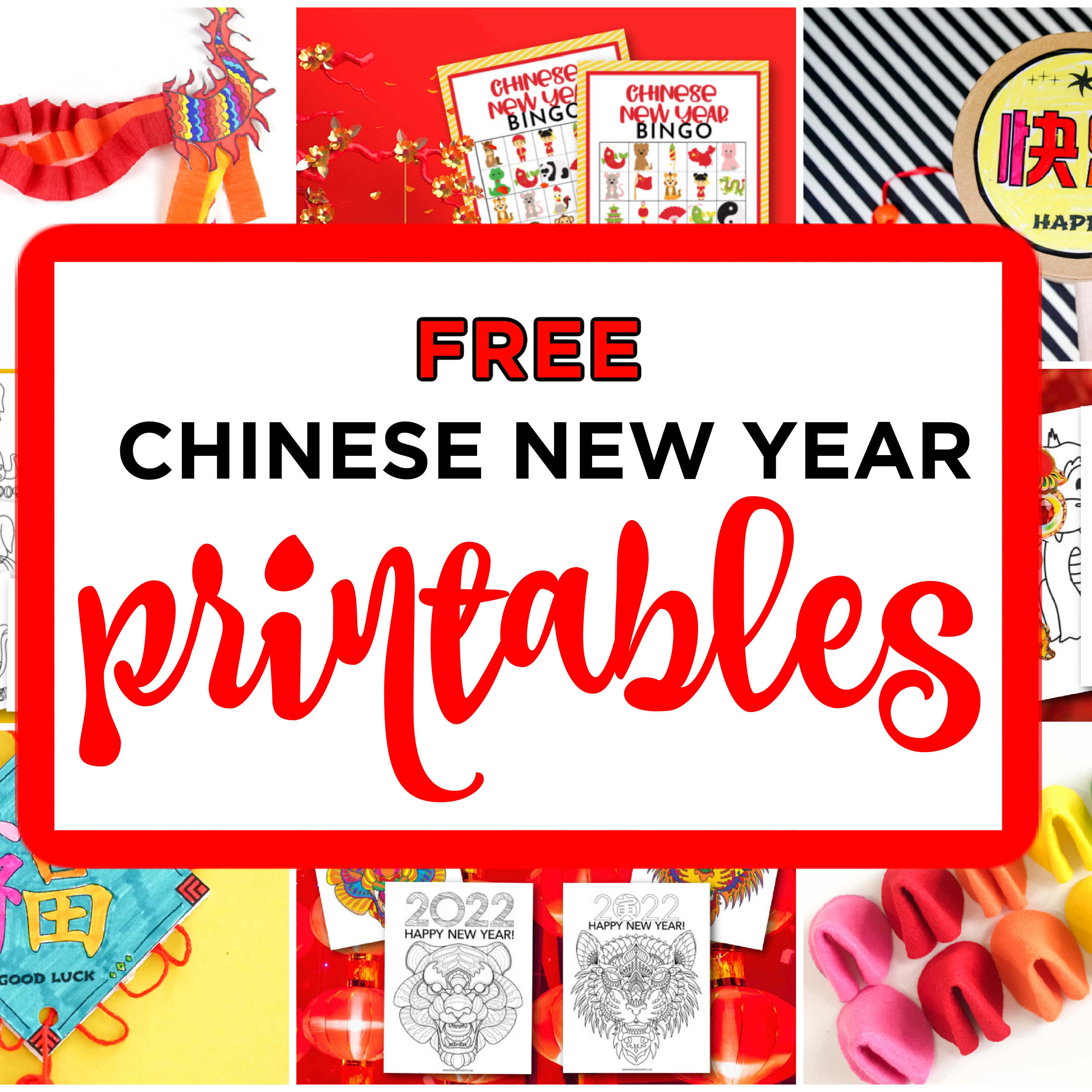 Printable Chinese New Year Animals - Chinese New Year