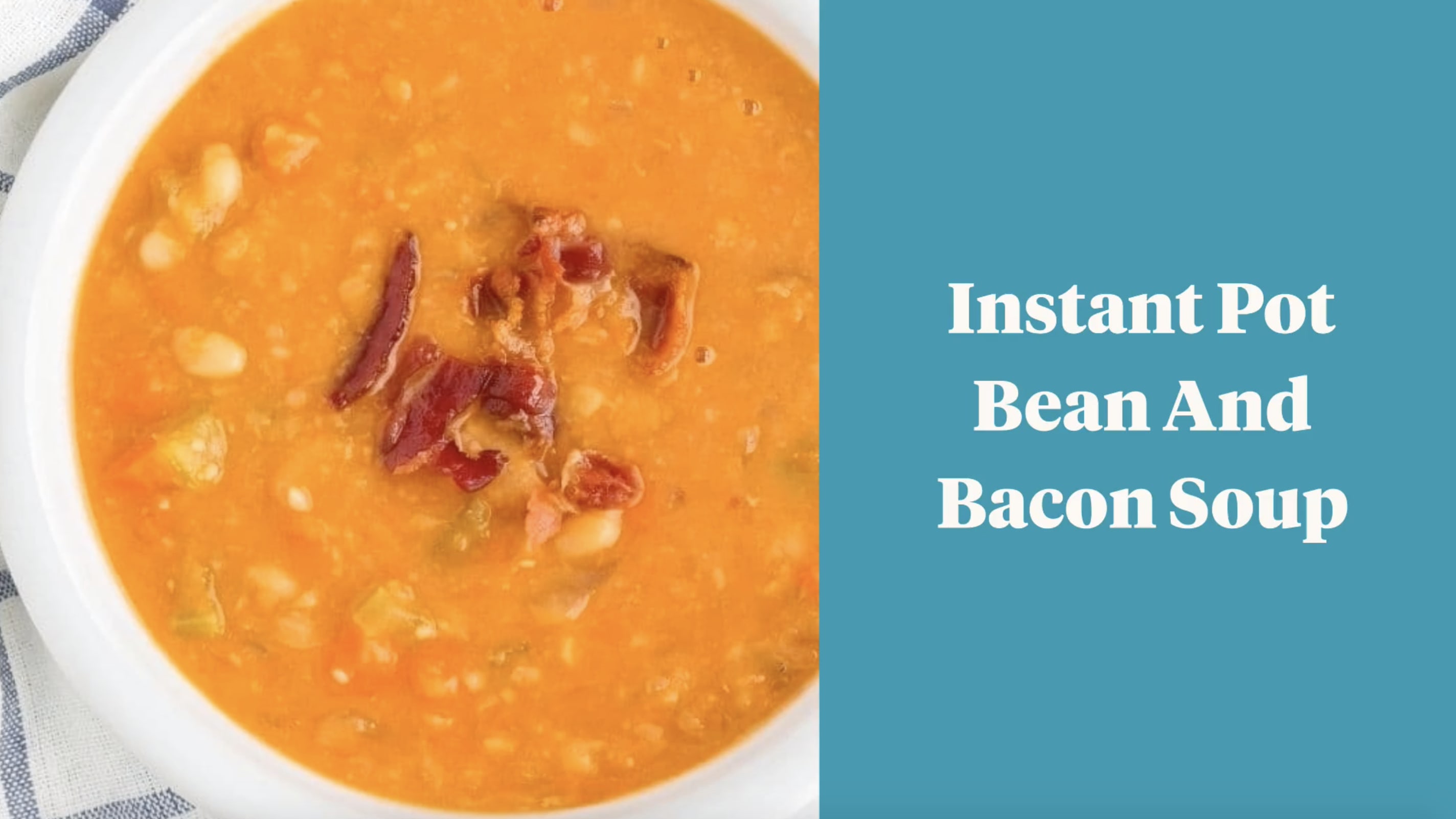 Instant pot navy shop bean soup with bacon