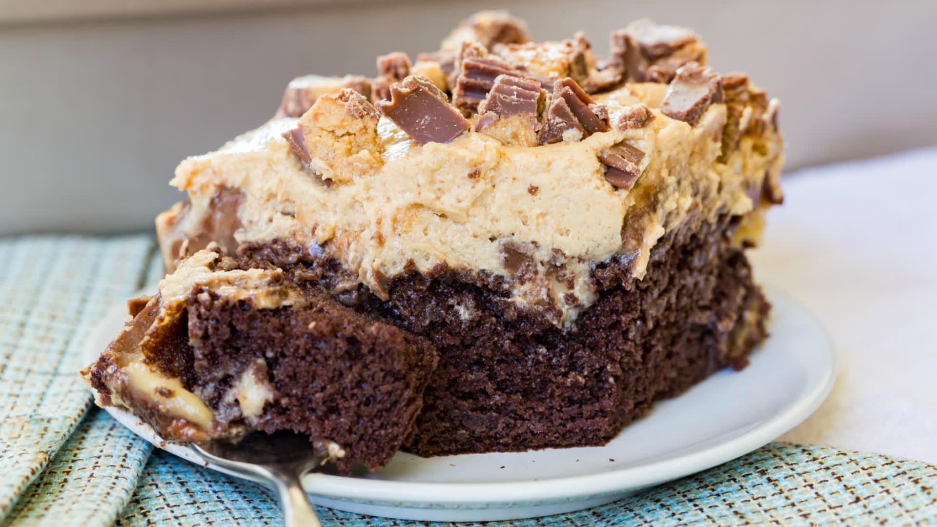 Chocolate Peanut Butter Pudding Cake Recipe  Hersheyland