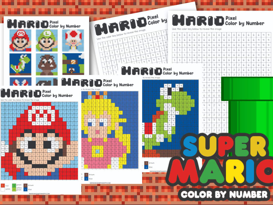 Free Printable Super Mario Pdf Coloring Pages 1  Super mario coloring  pages, Mario coloring pages, Super mario