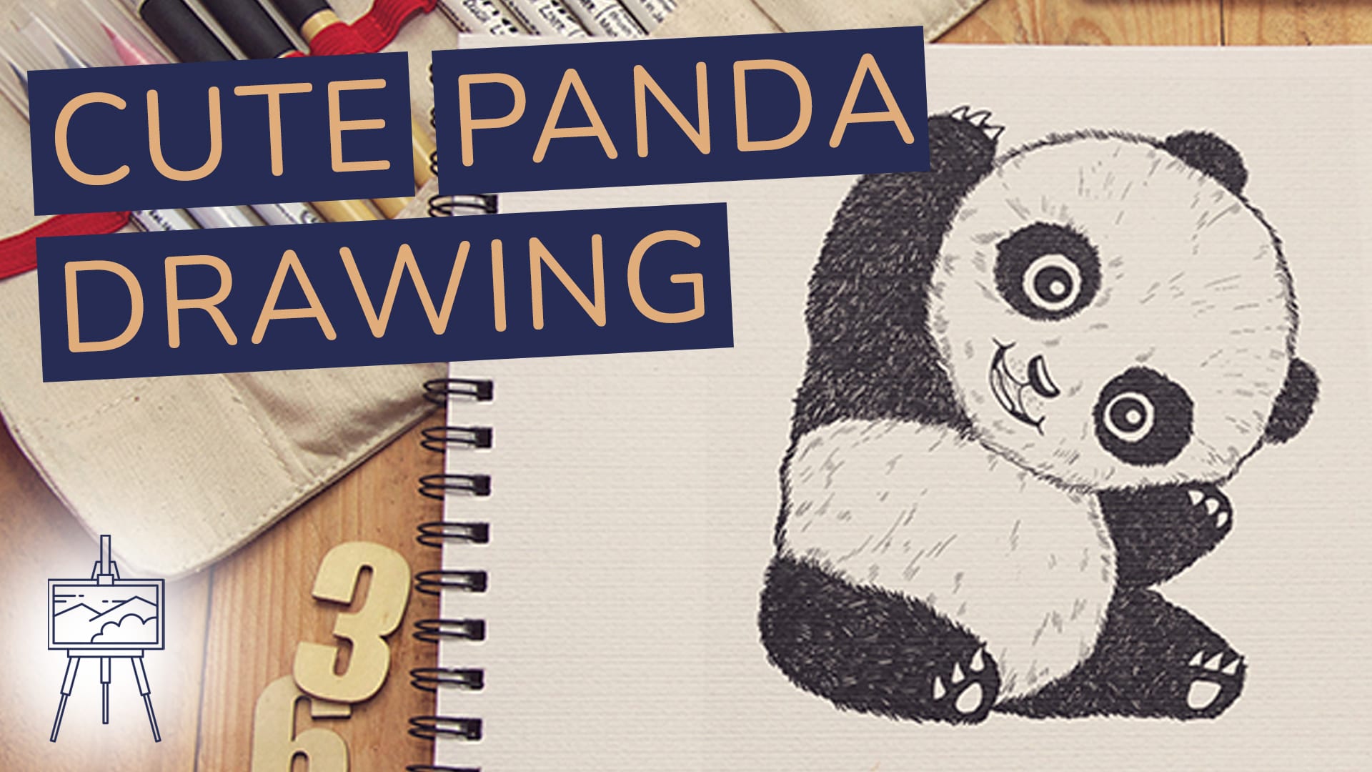 How to Draw a Cute Panda - Easy Drawing Tutorial For Kids-saigonsouth.com.vn