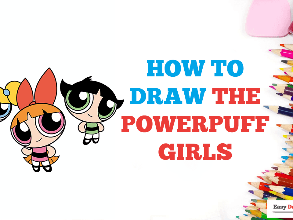 How to Draw + Color Bubbles from Powerpuff Girls step by step Easy