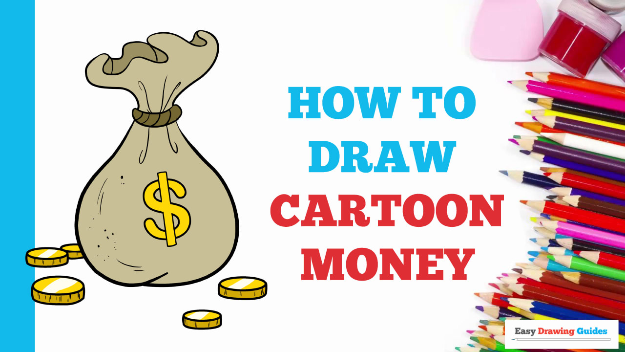 How to Draw Cartoon Money - Really Easy Drawing Tutorial