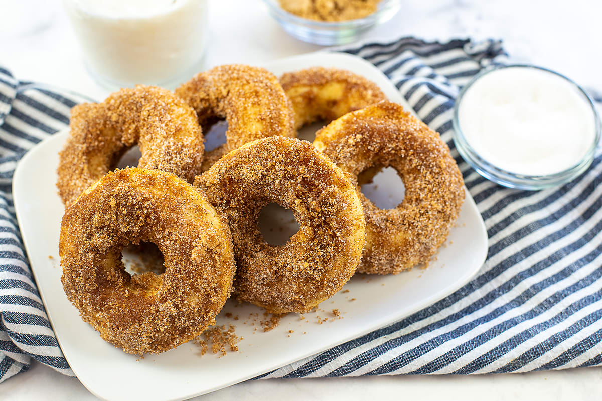 Mini Baked Donut Recipe, Cinnamon Sugar Mini Donuts- Baker Bettie