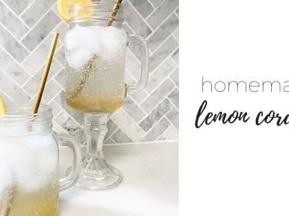 Easy Homemade Lemon Cordial Recipe