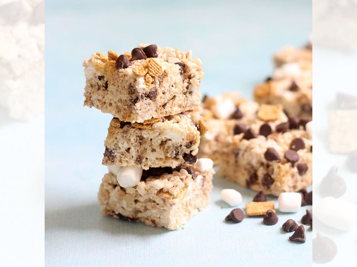 S'mores Rice Krispies Treats - House of Nash Eats