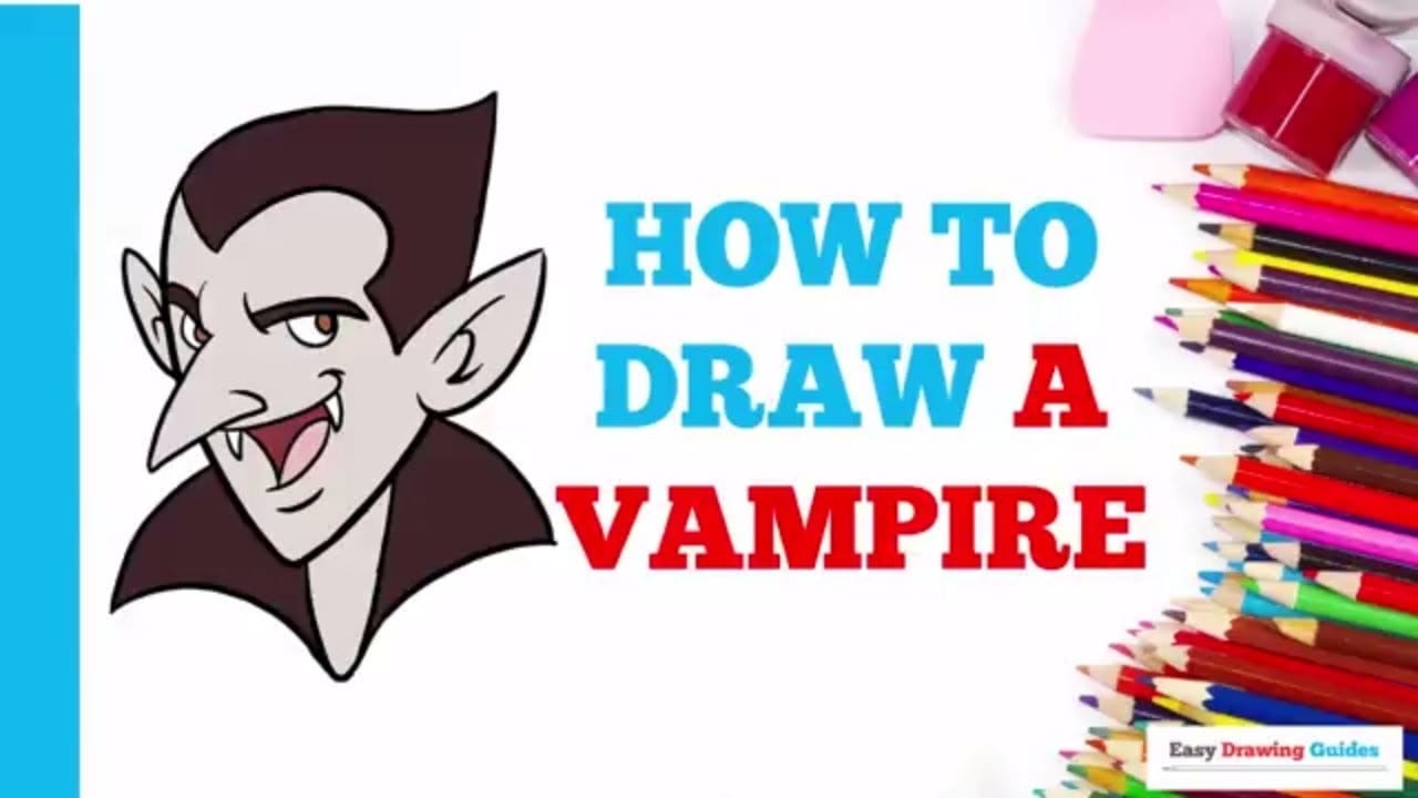 How to Draw a Vampire - Really Easy Drawing Tutorial