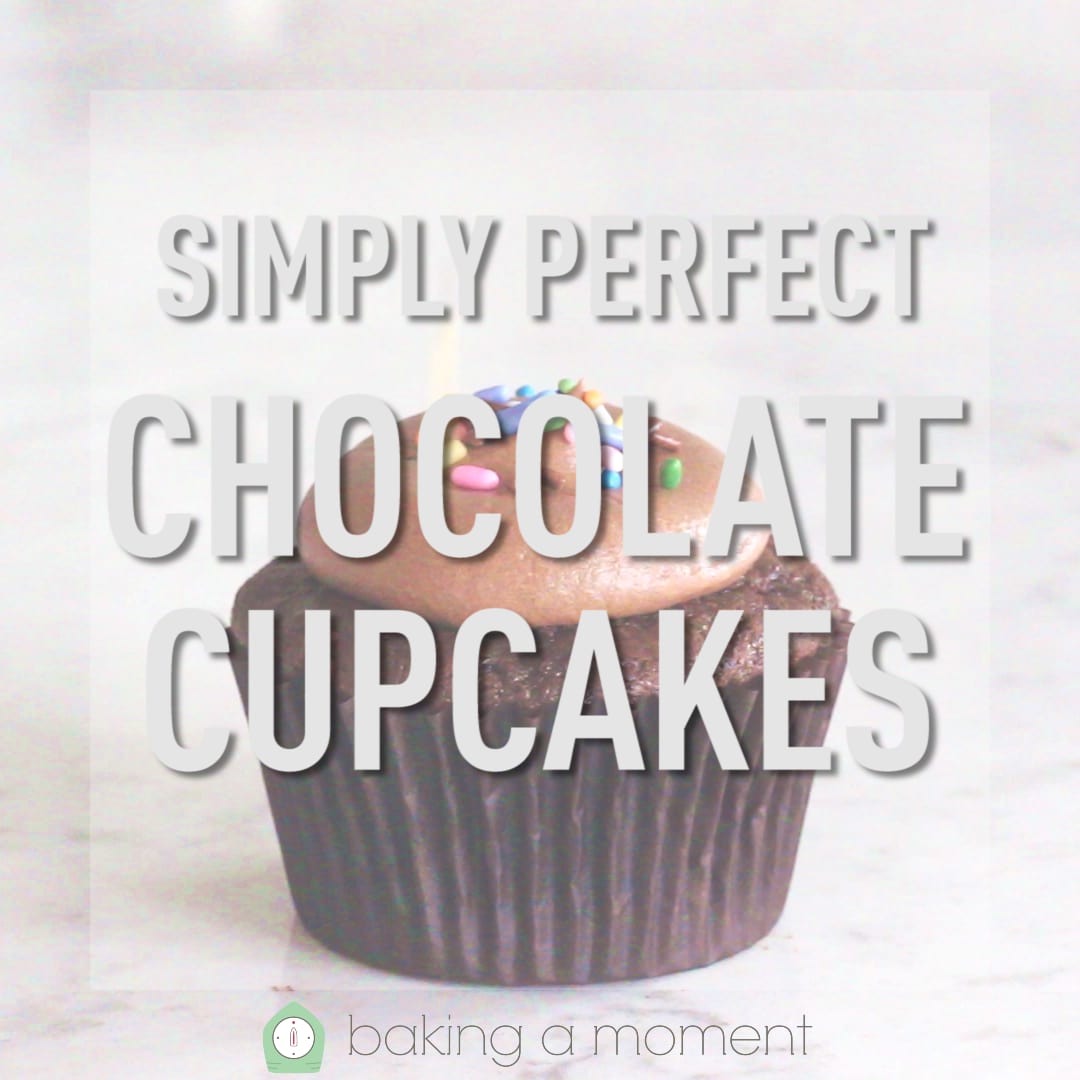 Simply Perfect Chocolate Cupcakes - Moist deeply chocolate-y cupcakes that  are so easy to make!
