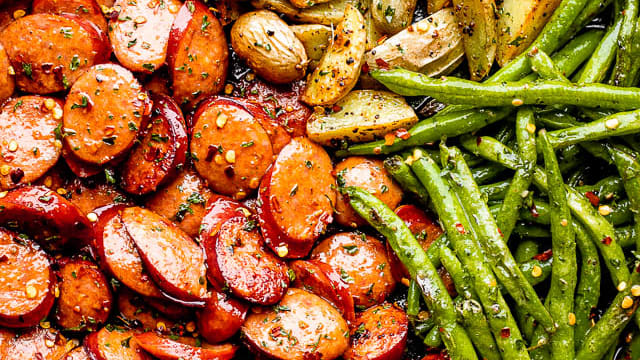 Instant pot cajun sausage potatoes and green best sale beans