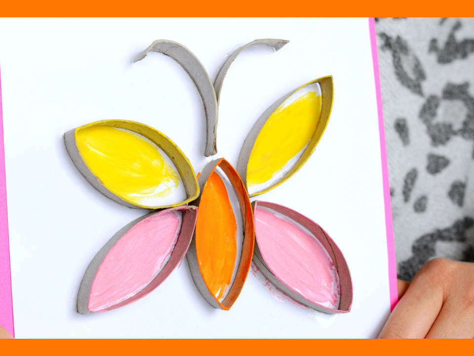 Butterfly Toilet Paper Roll Craft - Easy Peasy and Fun