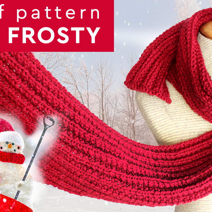 Hot Frosty Scarf Knitting Pattern - Studio Knit Hot Frosty Scarf Knitting Pattern - Studio Knit