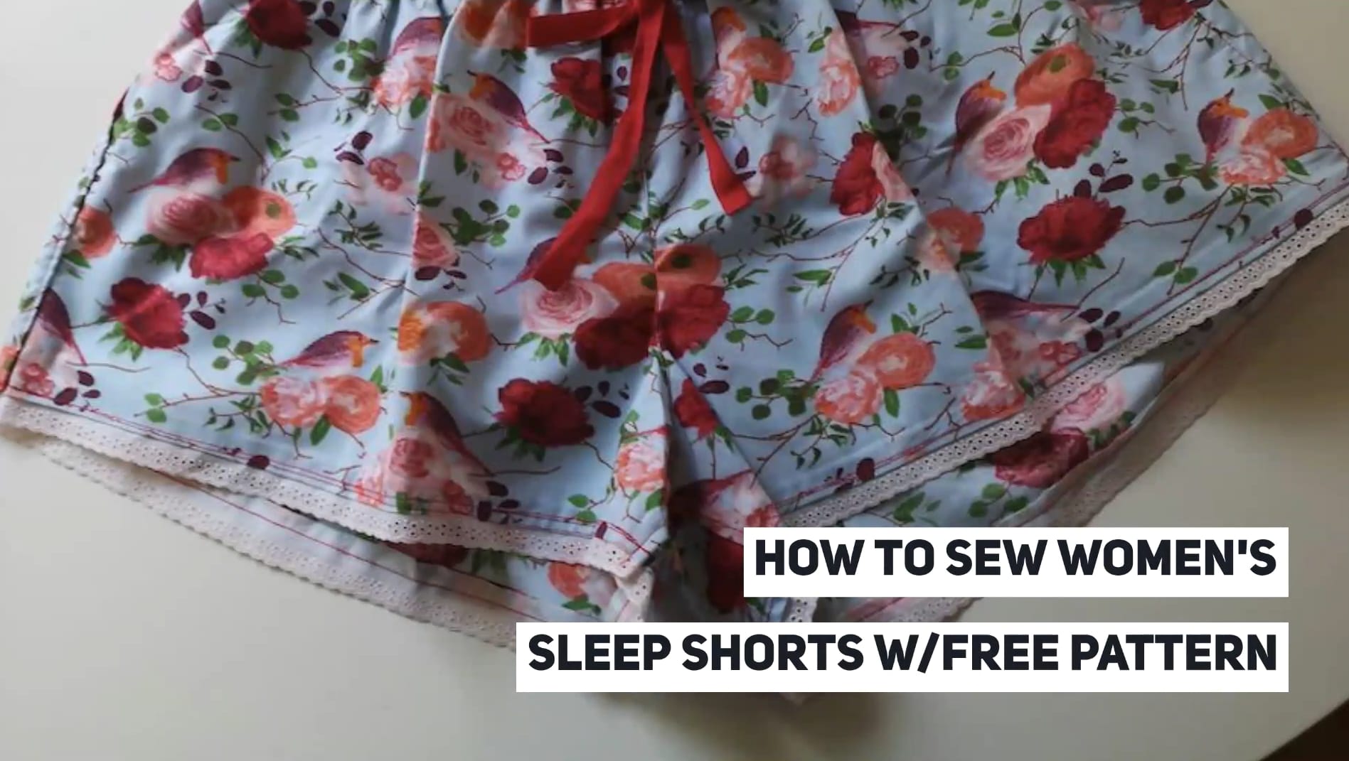 How to Sew Women's Sleep Shorts With Free Pattern