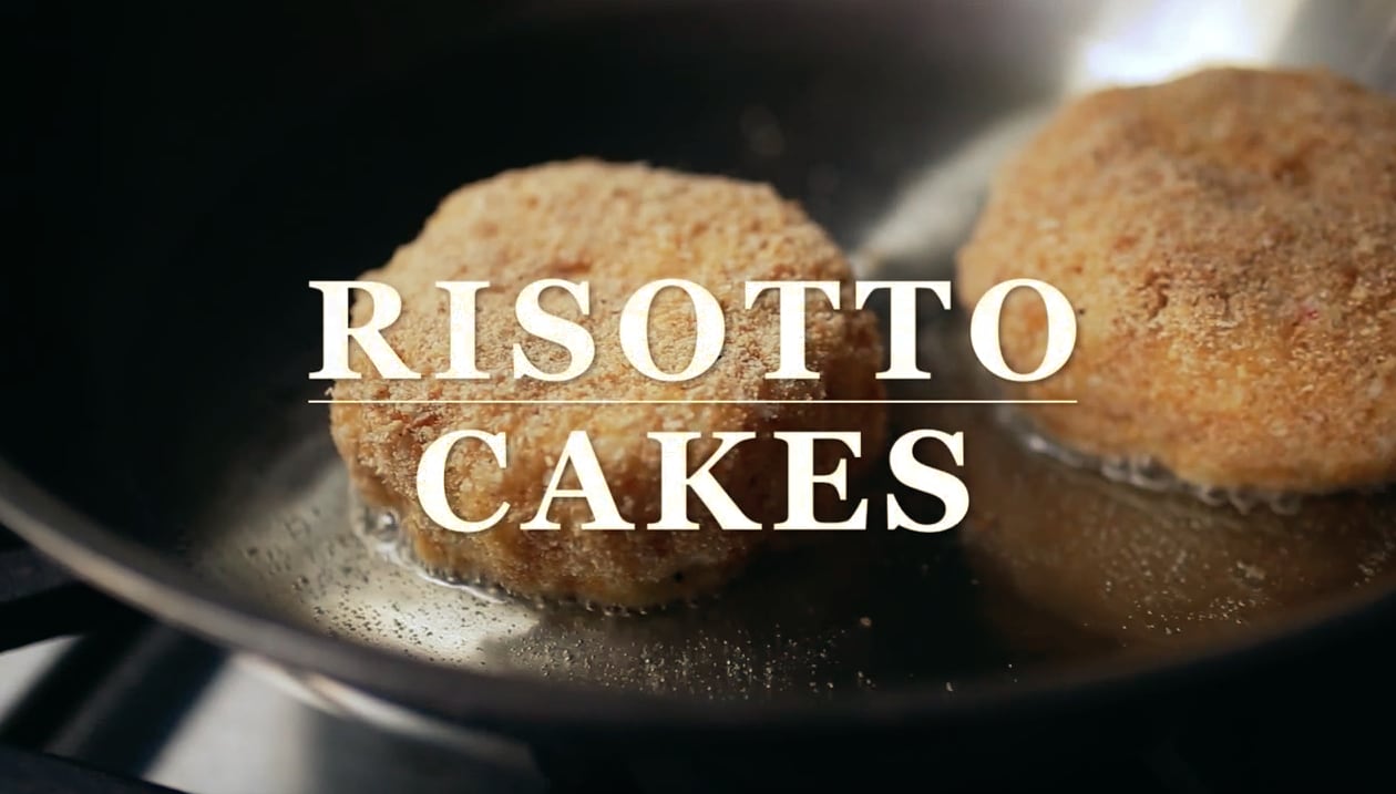 Pan Fried Risotto Cakes - bell' alimento