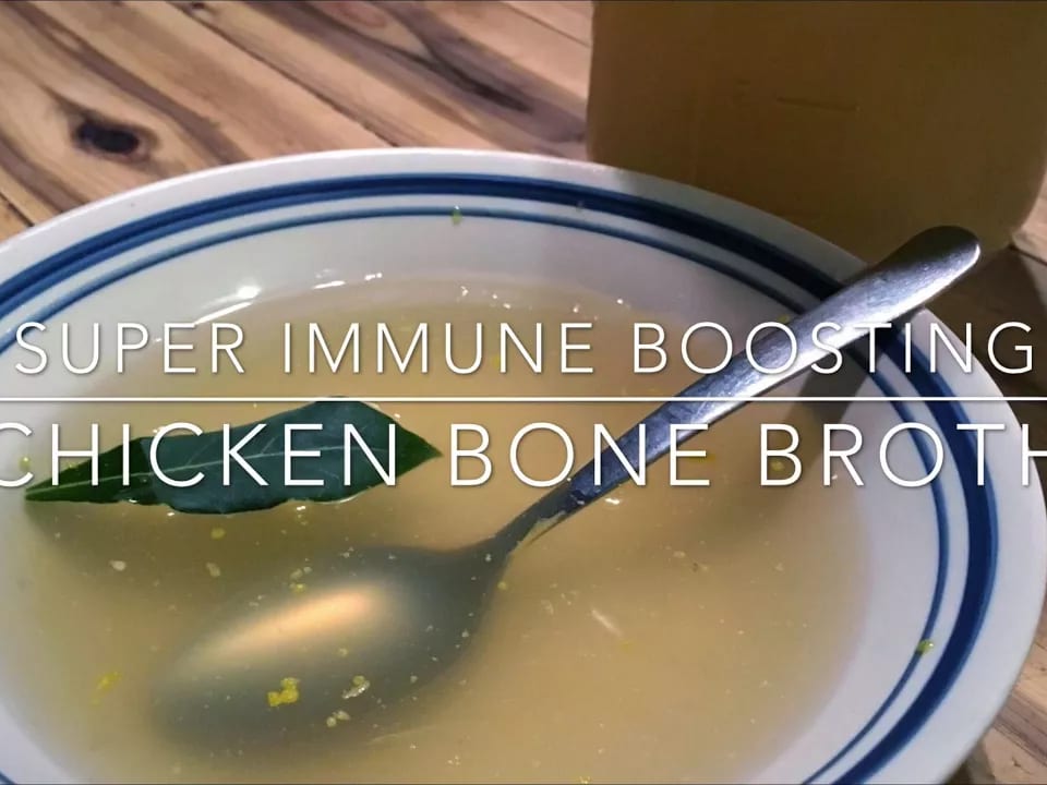 Chicken Bone Broth + Super Immune-Boosting Ingredient