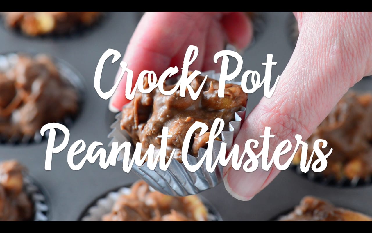 Slow Cooker Dark Chocolate Peanut Clusters - 365 Days of Slow Cooking and  Pressure Cooking
