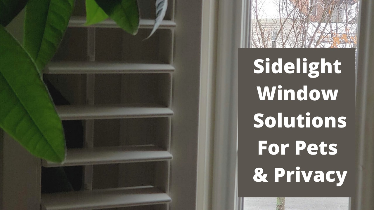 Sidelight Window Treatments For Families With Pets