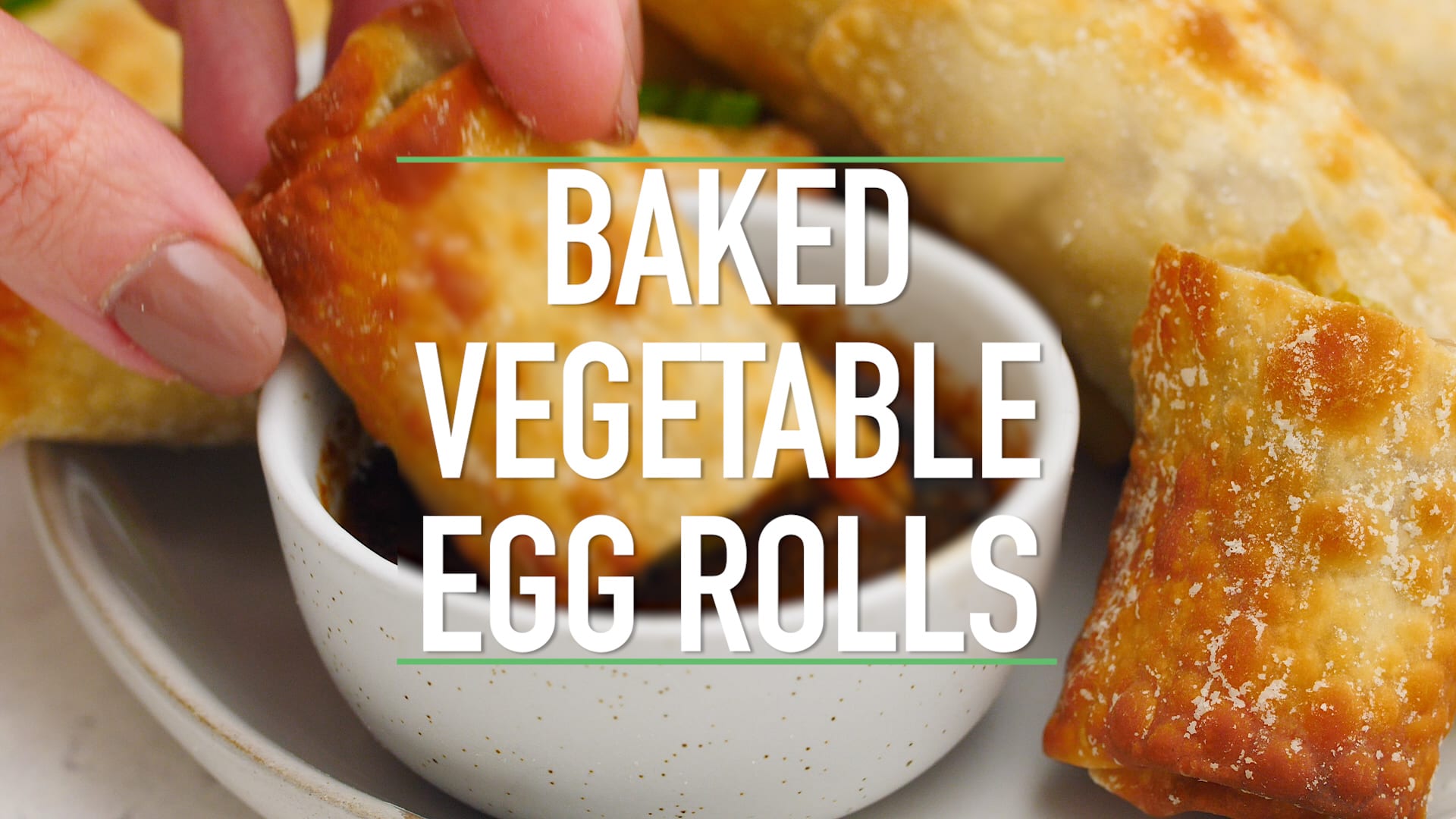 Baked Vegetable Egg Rolls Recipe