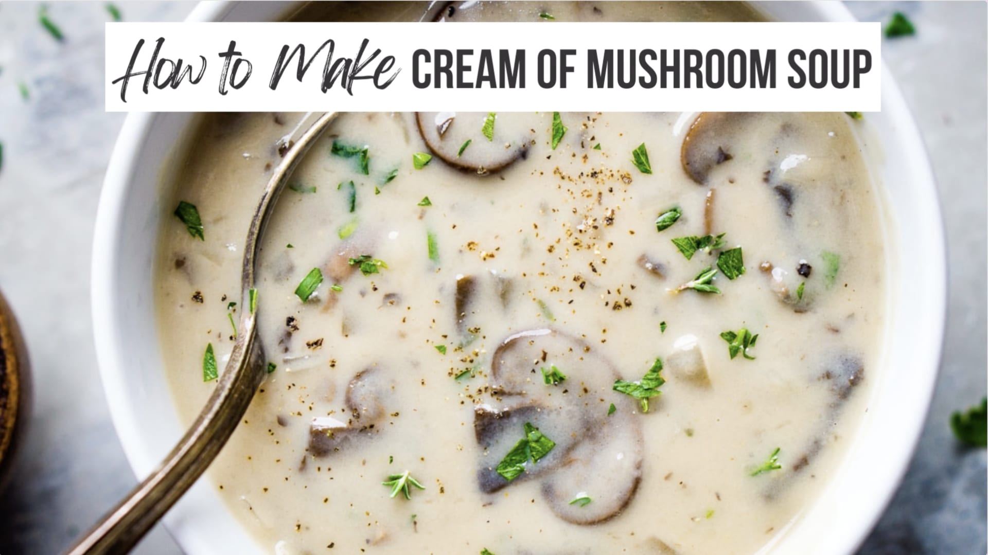 Mushroom soup shop recipe without cream