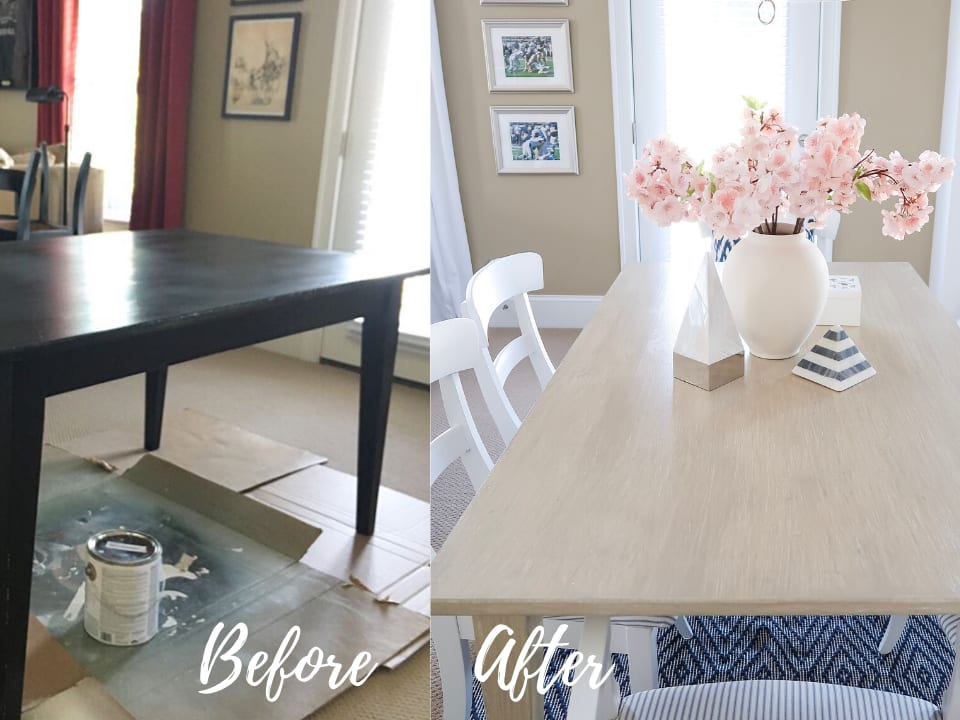 Diy Faux Driftwood Outdoor Dining Table Makeover How-To Create the Pottery Barn Driftwood Finish - Porch Daydreamer