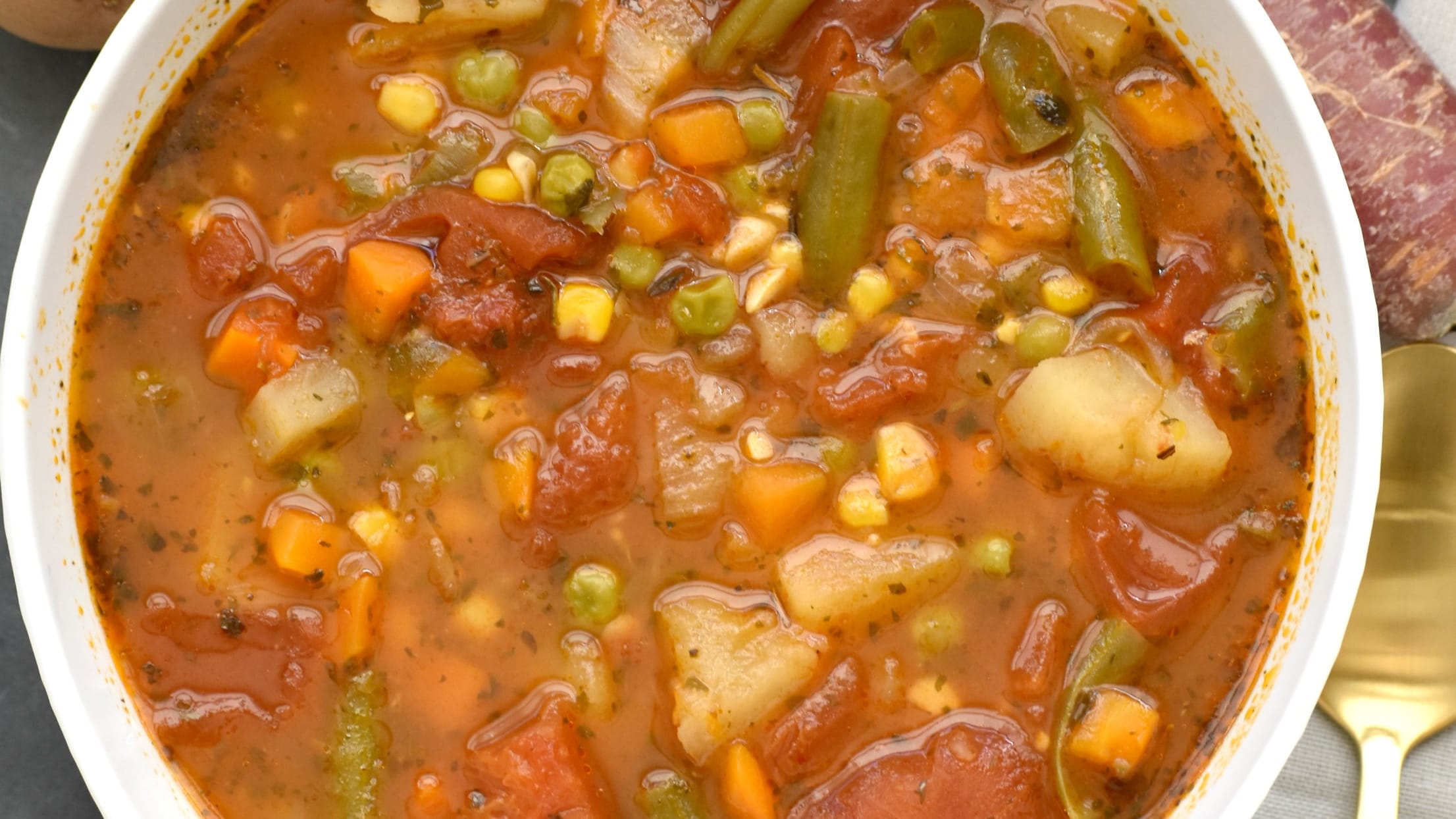 10-Spice Vegetable Soup (Freezer Friendly, Vegan, Gluten-Free