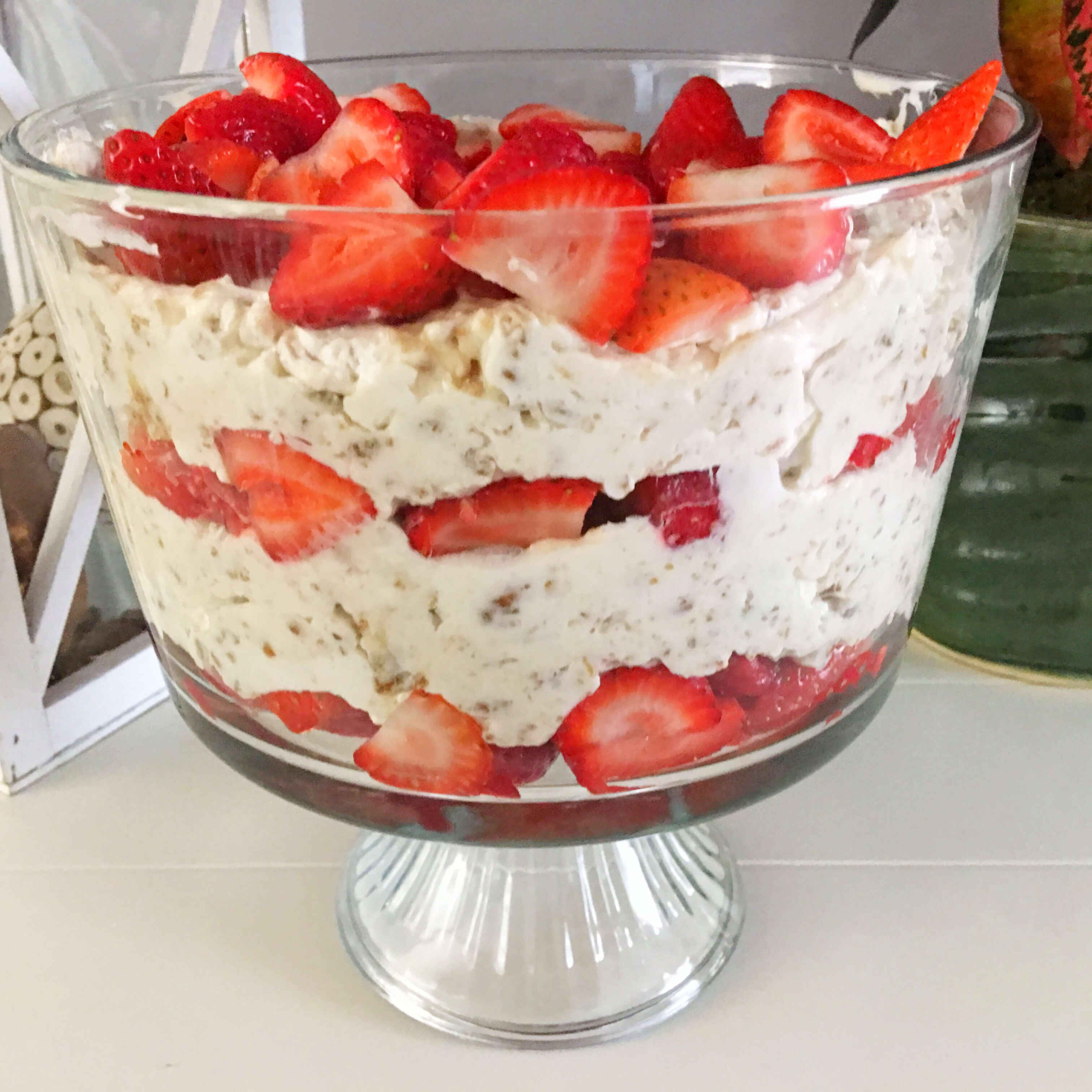 Strawberry & Chambord Cream Trifle - Straight to the Hips, Baby