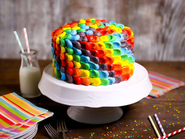 Delicious Rainbow Layer Cake in Singapore