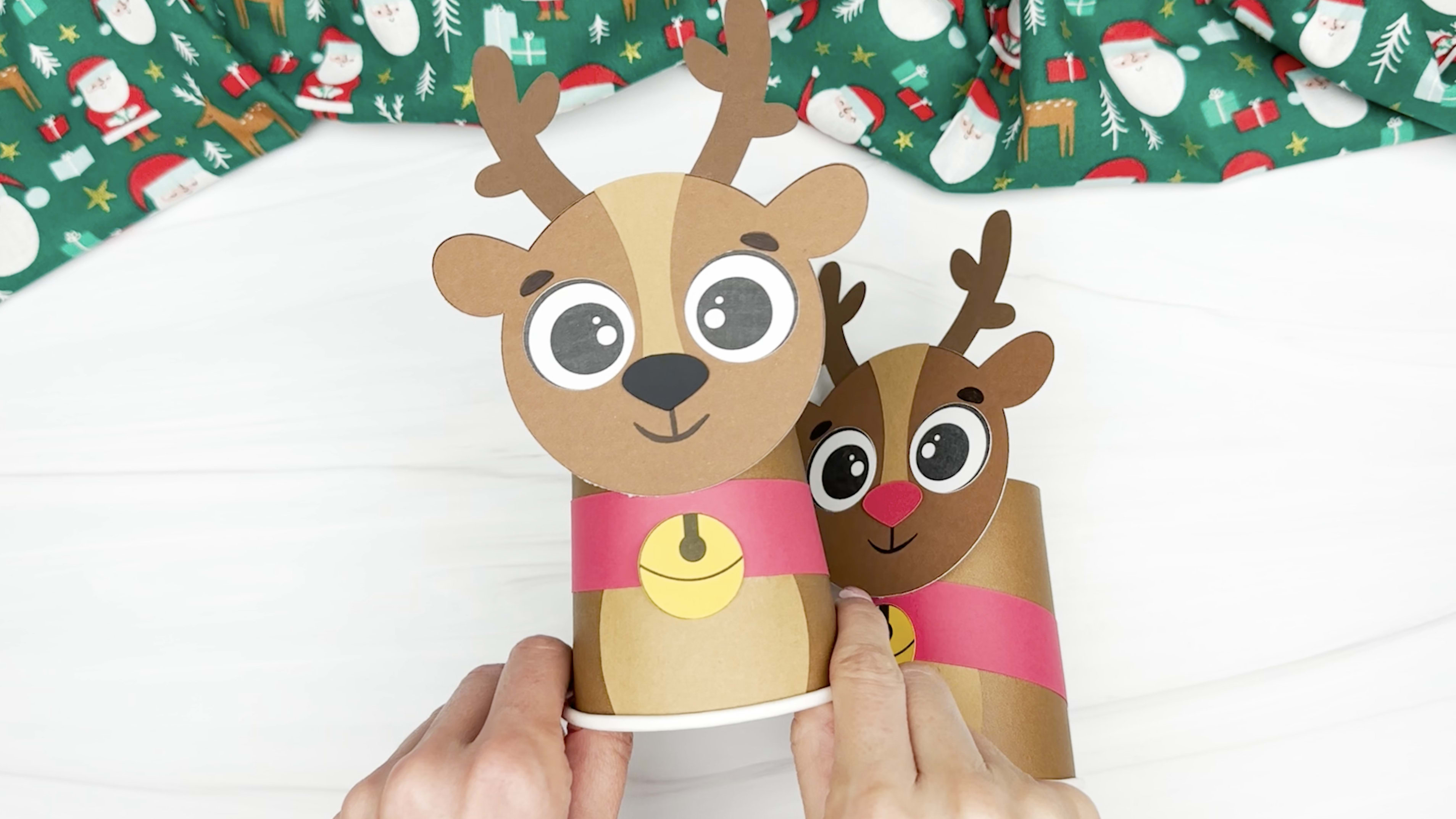 Santa and Reindeer Paper Cups