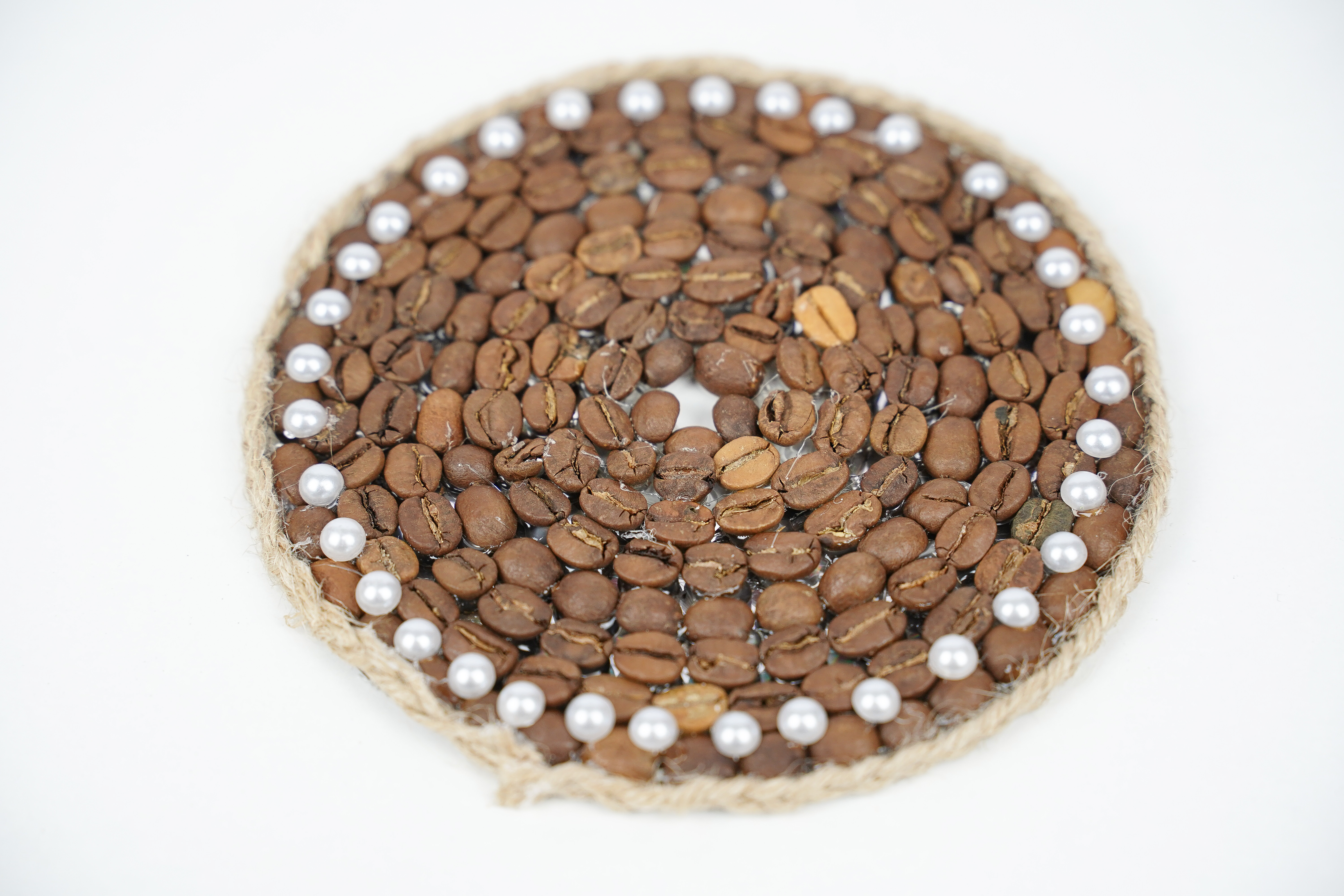 Unique Upcycled CD Coffee Bean Coaster DIY Crafts