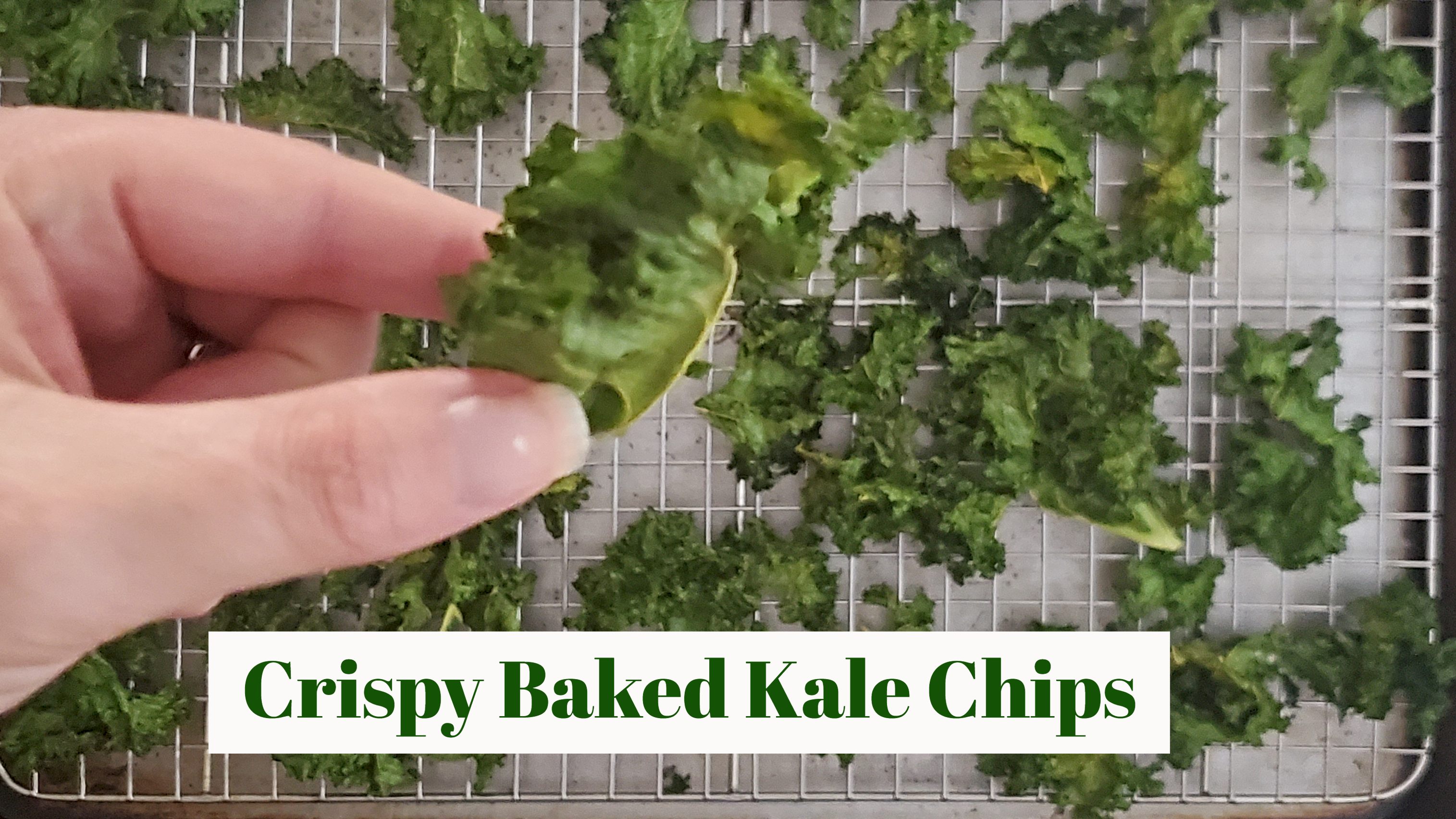 Crispy baked kale chips recipe