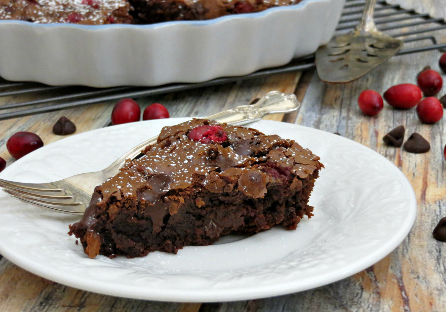 Chocolate Cranberry Brownies - Desserts Required