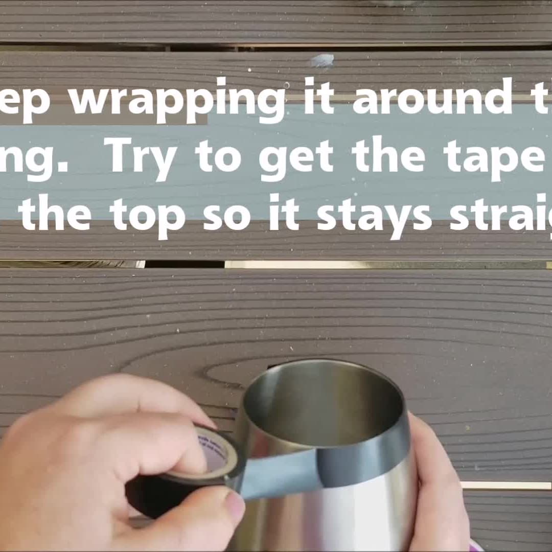 Spray Painting a Stainless Steel Mug - Leap of Faith Crafting