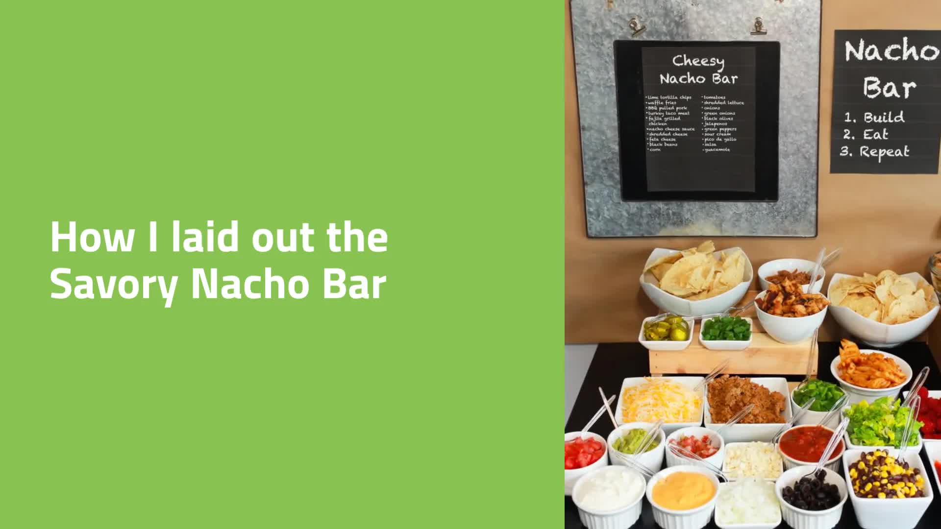 A Make-Your-Own-Nachos Party Buffet
