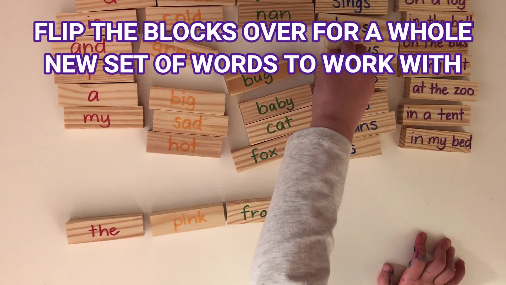 Silly Sentence Blocks for Beginning Readers