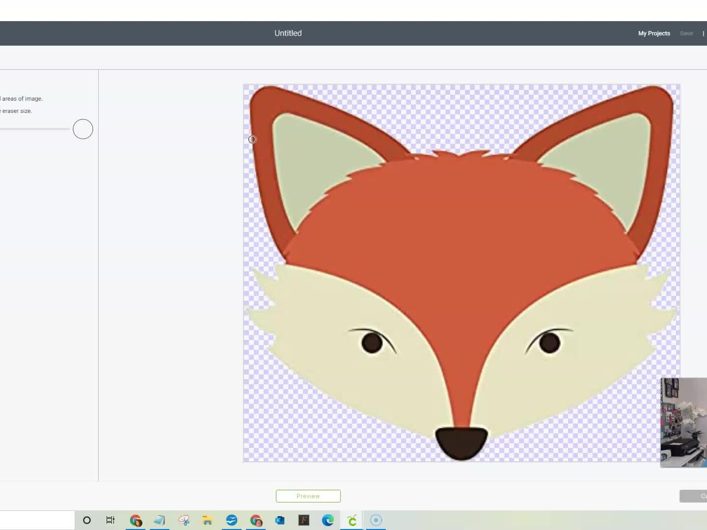 How To Crop An Image Or Remove Part Of An Image In Cricut Design