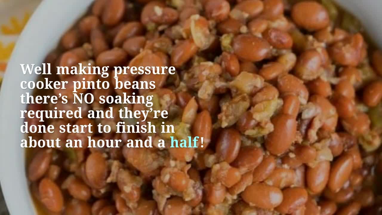 Pressure Cooker Pinto Beans - No Soak Ninja Foodi Pinto Beans