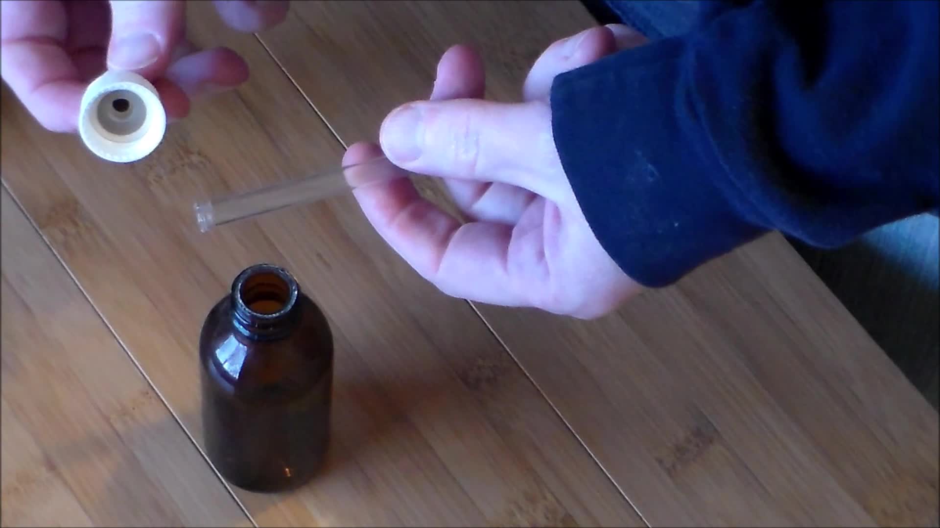 How to clean a glass bottle inside 