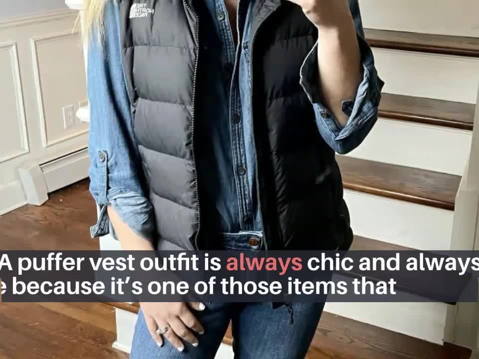 5 Ways to Wear an Oversized Puffer Vest