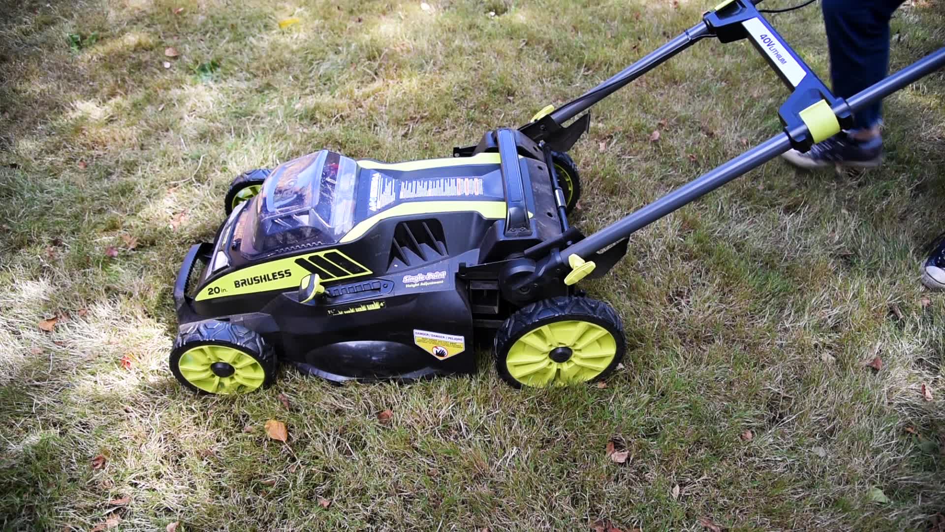 Ryobi 20 inch self propelled lawn mower on sale