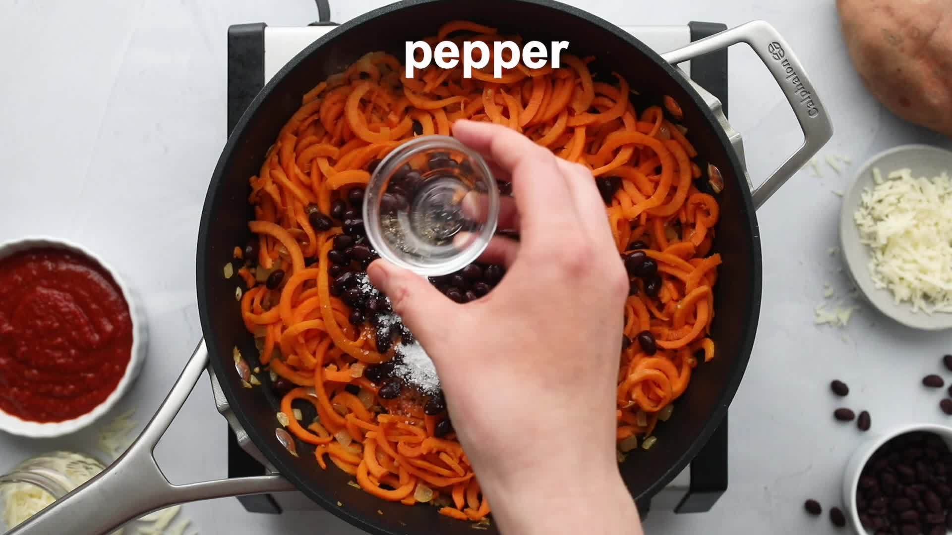 Sweetpotato Spaghetti with Sweetpotato Pasta Sauce - Bucket List Tummy