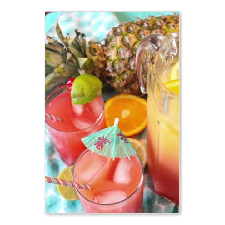Tropical Rum Punch Recipe - Luau Party Ideas - Living Locurto