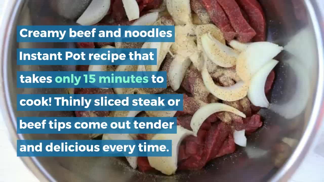 Beef tips and noodles instant 2025 pot