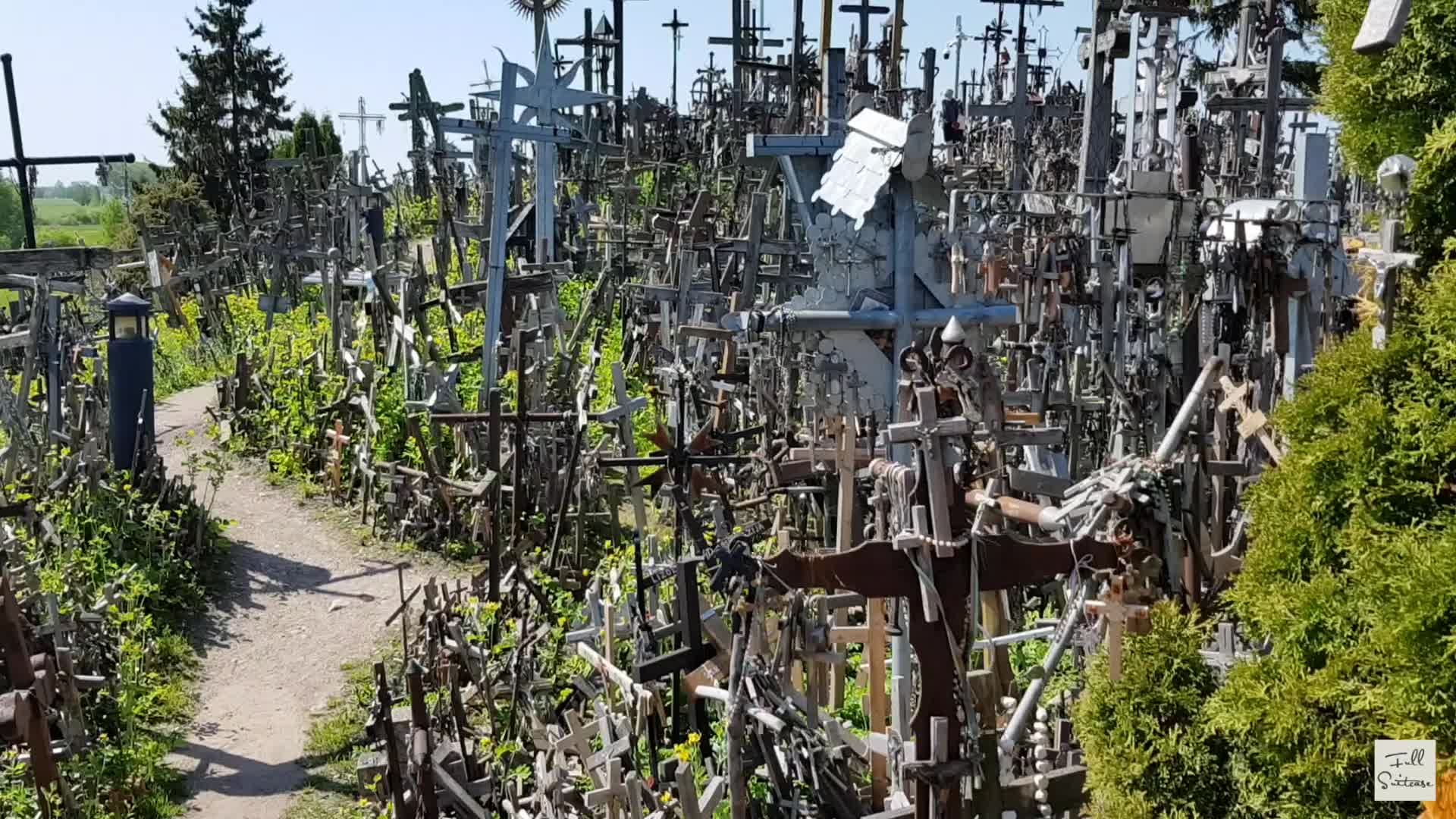 Visit the Hill of Crosses in Lithuania