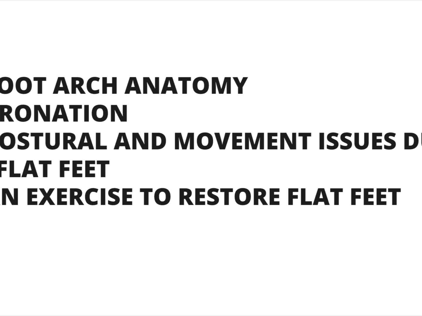 Flat foot ppt top