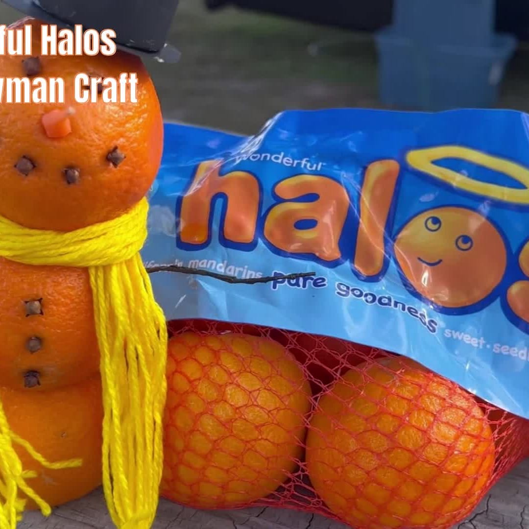 DIY Wonderful Halos Holiday Snowman Craft