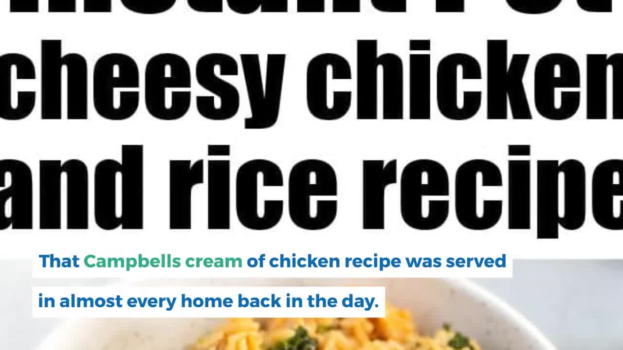 Instant Pot Cheesy Chicken and Rice