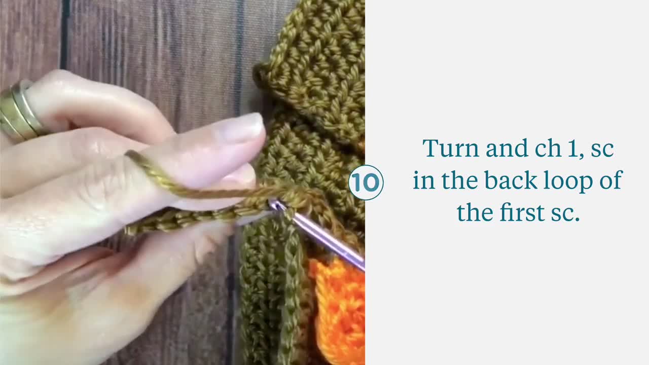 How to Crochet a Ribbed Cuff 