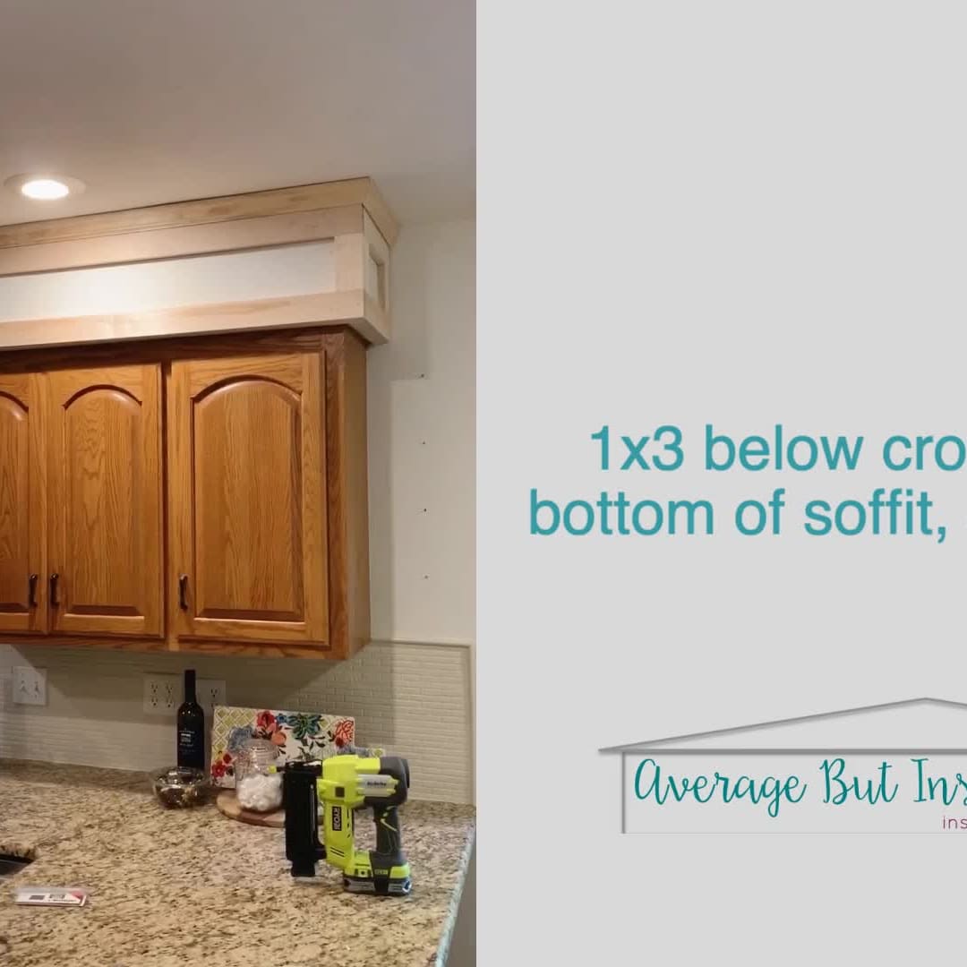 DIY Kitchen Soffit Makeover