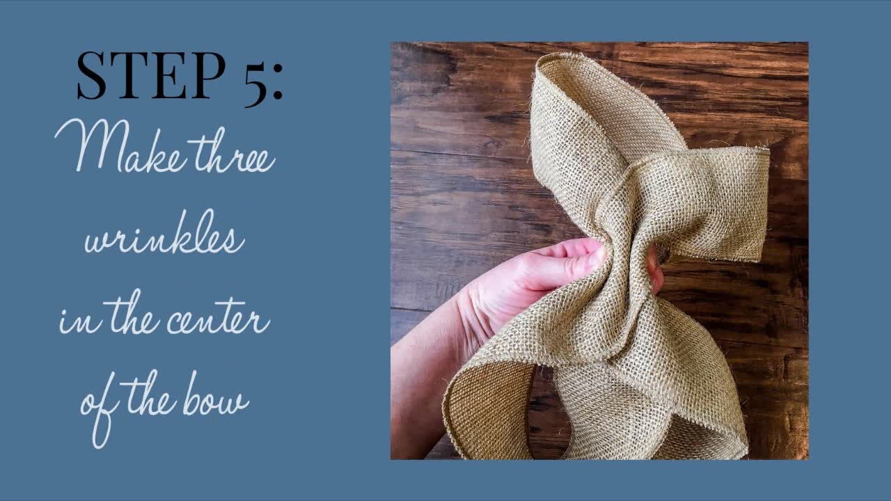 How to Make A Burlap Bow (The Easiest Bow Hack!)
