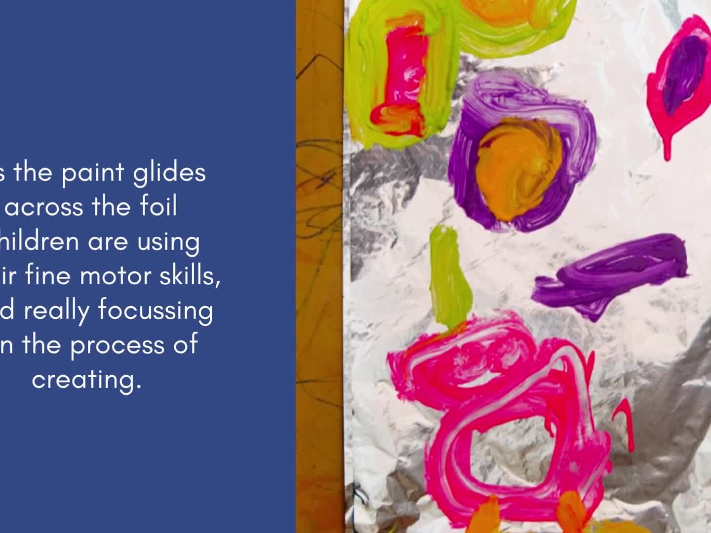 Painting on Foil - Easy Process Art for Kids - Picklebums